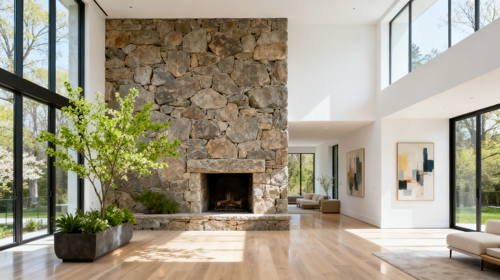 Kamień naturalny na ściany wnętrz