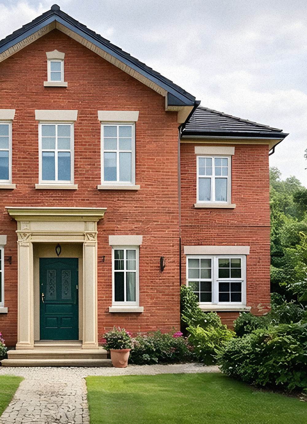 Dom z kamienia w stylu angielskim